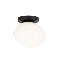 60W Medium Base-E26 120V Black Metal Wall Sconce/Ceiling Mount (WX63601BKOP) - Matteo 60W Medium Base-E26 120V Black Metal Wall Sconce/Ceiling Mount (WX63601BKOP) - Matteo