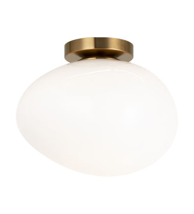 60W Medium Base-E26 120V Aged Gold Brass Metal Wall Sconce/Ceiling Mount (WX63611AGOP) - Matteo 60W Medium Base-E26 120V Aged Gold Brass Metal Wall Sconce/Ceiling Mount (WX63611AGOP) - Matteo