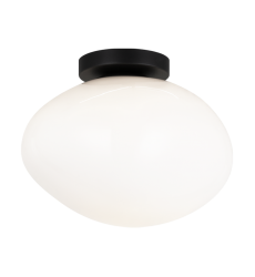 60W Medium Base-E26 120V Black Metal Wall Sconce/Ceiling Mount (WX63611BKOP) - Matteo 60W Medium Base-E26 120V Black Metal Wall Sconce/Ceiling Mount (WX63611BKOP) - Matteo