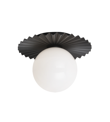  40 Watt Candelabra E12  Black Metal Wall Sconce/Ceiling Mount (WX83101BKOP) - Matteo