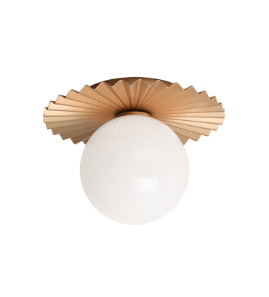  40 Watt Candelabra E12  Matte Gold Metal Wall Sconce/Ceiling Mount (WX83101MGOP) - Matteo