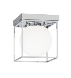  60 Watt Medium E26  Chrome Metal Ceiling Mount (X03801CH) - Matteo