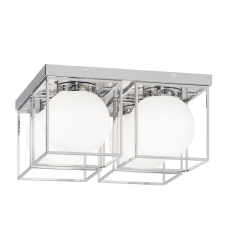  60 Watt Medium E26  Chrome Metal Ceiling Mount (X03804CH) - Matteo