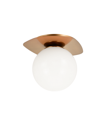 40 Watt Candelabra E12 Aged Gold Brass Metal Ceiling Mount (X15701AGOP) - Matteo 40 Watt Candelabra E12 Aged Gold Brass Metal Ceiling Mount (X15701AGOP) - Matteo