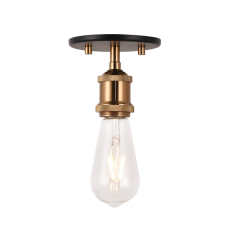 60 Watt Medium E26 Aged Gold Brass Metal Ceiling Mount (X46100AG) - Matteo 60 Watt Medium E26 Aged Gold Brass Metal Ceiling Mount (X46100AG) - Matteo