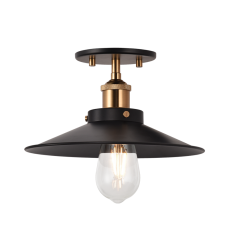 60 Watt Medium E26 Aged Gold Brass Metal Ceiling Mount (X46111AGBK) - Matteo 60 Watt Medium E26 Aged Gold Brass Metal Ceiling Mount (X46111AGBK) - Matteo