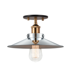60 Watt Medium E26 Aged Gold Brass Metal Ceiling Mount (X46111AGCH) - Matteo 60 Watt Medium E26 Aged Gold Brass Metal Ceiling Mount (X46111AGCH) - Matteo