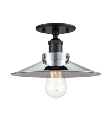 60 Watt Medium E26 Black Metal Ceiling Mount (X46111BKCH) - Matteo 60 Watt Medium E26 Black Metal Ceiling Mount (X46111BKCH) - Matteo