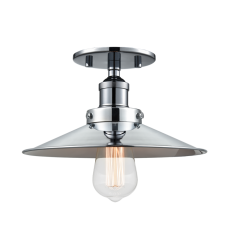  60 Watt Medium E26  Chrome Metal Ceiling Mount (X46111CHCH) - Matteo