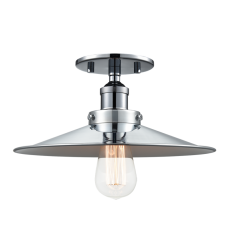  60 Watt Medium E26  Chrome Metal Ceiling Mount (X46112CHCH) - Matteo