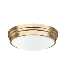  60 Watt Medium E26  Aged Gold Brass Metal Ceiling Mount (X46402AG) - Matteo