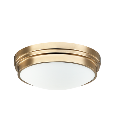 60 Watt Medium E26 Aged Gold Brass Metal Ceiling Mount (X46402AG) - Matteo 60 Watt Medium E26 Aged Gold Brass Metal Ceiling Mount (X46402AG) - Matteo