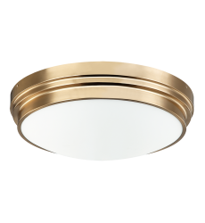  60 Watt Medium E26  Aged Gold Brass Metal Ceiling Mount (X46403AG) - Matteo