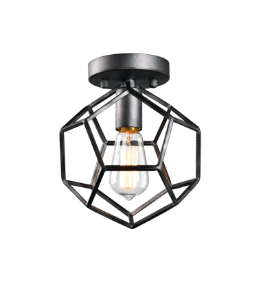 100 Watt Medium E26 Rusty Black Metal Ceiling Mount (X54601RB) - Matteo 100 Watt Medium E26 Rusty Black Metal Ceiling Mount (X54601RB) - Matteo