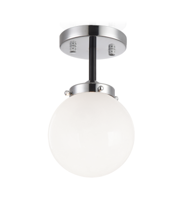  40 Watt Candelabra E12  Chrome Metal Ceiling Mount (X72301CHOP) - Matteo