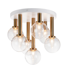 40 Watt Candelabra E12 Aged Gold Brass Metal Ceiling Mount (X75307AGCL) - Matteo 40 Watt Candelabra E12 Aged Gold Brass Metal Ceiling Mount (X75307AGCL) - Matteo