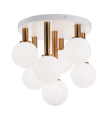 40 Watt Candelabra E12 Aged Gold Brass Metal Ceiling Mount (X75307AGOP) - Matteo 40 Watt Candelabra E12 Aged Gold Brass Metal Ceiling Mount (X75307AGOP) - Matteo