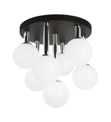 40 Watt Candelabra E12 Black Metal Ceiling Mount (X75307BKOP) - Matteo 40 Watt Candelabra E12 Black Metal Ceiling Mount (X75307BKOP) - Matteo