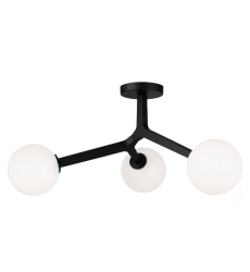 40 Watt Candelabra E12 Black Metal Ceiling Mount (X81503BKOP) - Matteo 40 Watt Candelabra E12 Black Metal Ceiling Mount (X81503BKOP) - Matteo