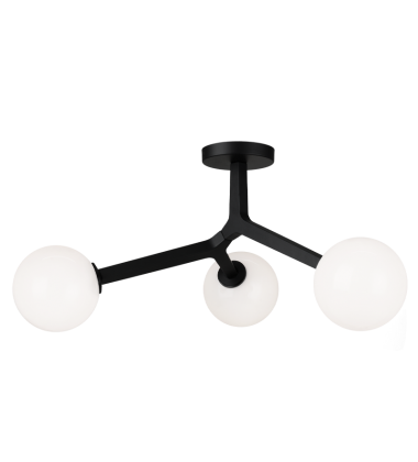 40 Watt Candelabra E12 Black Metal Ceiling Mount (X81503BKOP) - Matteo 40 Watt Candelabra E12 Black Metal Ceiling Mount (X81503BKOP) - Matteo