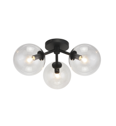40 Watt Candelabra E12 Metal Ceiling Mount (X81703BKCL) - Matteo 40 Watt Candelabra E12 Metal Ceiling Mount (X81703BKCL) - Matteo