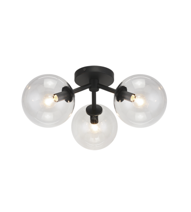 40 Watt Candelabra E12 Metal Ceiling Mount (X81703BKCL) - Matteo 40 Watt Candelabra E12 Metal Ceiling Mount (X81703BKCL) - Matteo