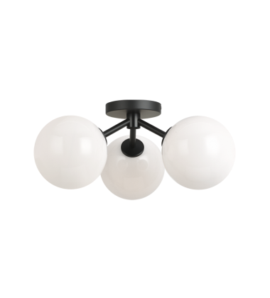 40 Watt Candelabra E12 Black Metal Ceiling Mount (X81703BKOP) - Matteo 40 Watt Candelabra E12 Black Metal Ceiling Mount (X81703BKOP) - Matteo