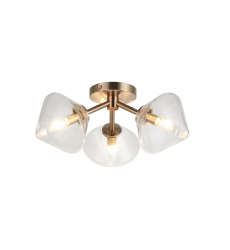40 Watt Candelabra E12 Aged Gold Brass Metal Ceiling Mount (X81743AGCL) - Matteo 40 Watt Candelabra E12 Aged Gold Brass Metal Ceiling Mount (X81743AGCL) - Matteo