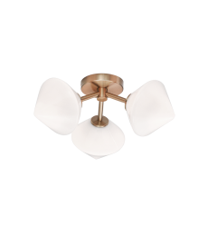 40 Watt Candelabra E12 Aged Gold Brass Metal Ceiling Mount (X81743AGOP) - Matteo 40 Watt Candelabra E12 Aged Gold Brass Metal Ceiling Mount (X81743AGOP) - Matteo