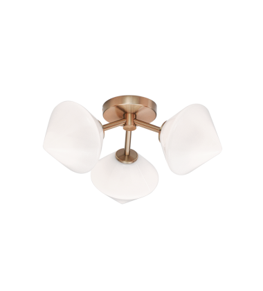 40 Watt Candelabra E12 Aged Gold Brass Metal Ceiling Mount (X81743AGOP) - Matteo 40 Watt Candelabra E12 Aged Gold Brass Metal Ceiling Mount (X81743AGOP) - Matteo