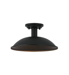  60W Medium Base Matte Black Metal Ceiling Mount (X81901MB) - Matteo