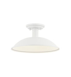  60W Medium Base Matte White Metal Ceiling Mount (X81901MW) - Matteo