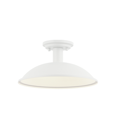  60W Medium Base Matte White Metal Ceiling Mount (X81901MW) - Matteo