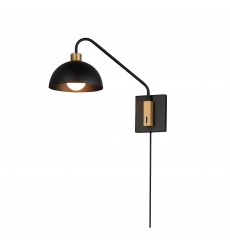  Thelonious 1-Light Wall Sconce-(10021BKNAB)-Maxim
