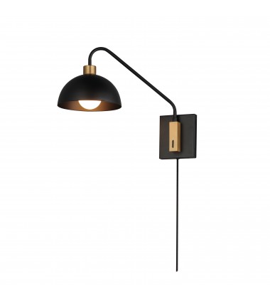  Thelonious 1-Light Wall Sconce-(10021BKNAB)-Maxim