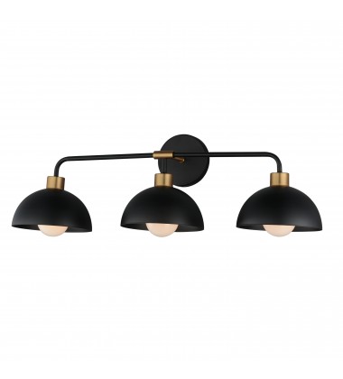  Thelonious 3-Light Bath Vanity-(10023BKNAB)-Maxim