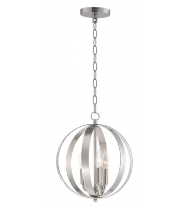 Provident 3-Light Chandelier-(10030SN)-Maxim  Provident 3-Light Chandelier-(10030SN)-Maxim