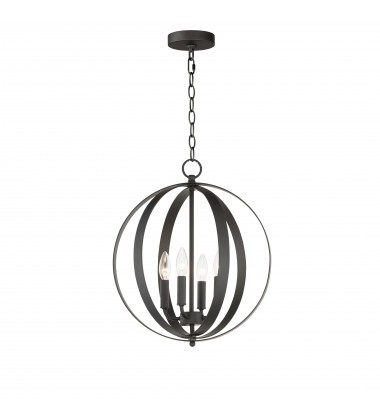 Provident 4-Light Chandelier-(10031BK)-Maxim  Provident 4-Light Chandelier-(10031BK)-Maxim