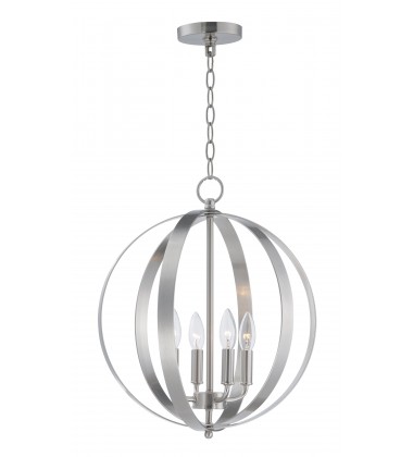 Provident 4-Light Chandelier-(10031SN)-Maxim  Provident 4-Light Chandelier-(10031SN)-Maxim