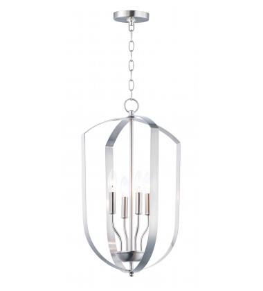 Provident 4-Light Chandelier-(10034SN)-Maxim  Provident 4-Light Chandelier-(10034SN)-Maxim
