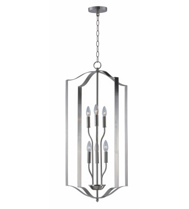 Provident 6-Light Chandelier-(10038SN)-Maxim  Provident 6-Light Chandelier-(10038SN)-Maxim