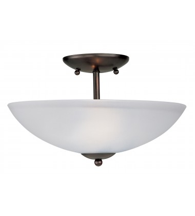  Logan 2-Light Semi-Flush Mount-(10042FTBK)-Maxim