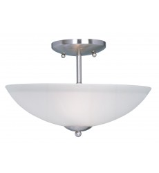 Logan 2-Light Semi-Flush Mount-(10042FTSN)-Maxim  Logan 2-Light Semi-Flush Mount-(10042FTSN)-Maxim