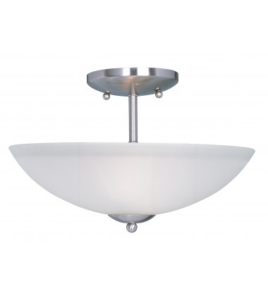  Logan 2-Light Semi-Flush Mount-(10042FTSN)-Maxim