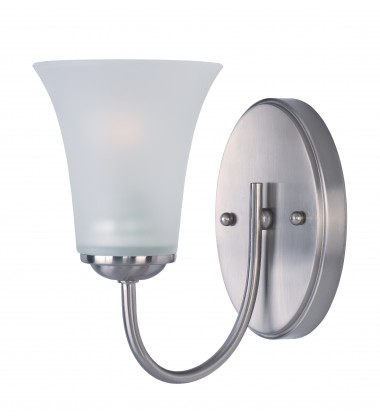  Logan 1-Light Wall Sconce-(10051FTSN)-Maxim