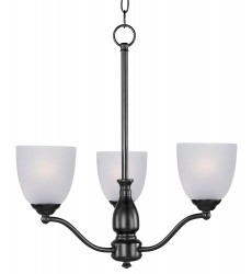  Stefan 3-Light Chandelier-(10064FTBK)-Maxim