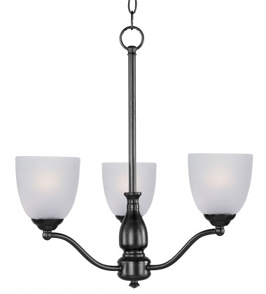  Stefan 3-Light Chandelier-(10064FTBK)-Maxim
