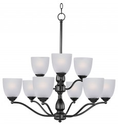  Stefan 9-Light Chandelier-(10066FTBK)-Maxim