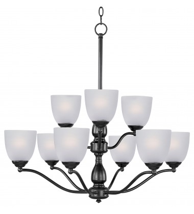  Stefan 9-Light Chandelier-(10066FTBK)-Maxim