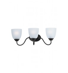 Stefan 3-Light Bath Vanity-(10073FTBK)-Maxim Stefan 3-Light Bath Vanity-(10073FTBK)-Maxim